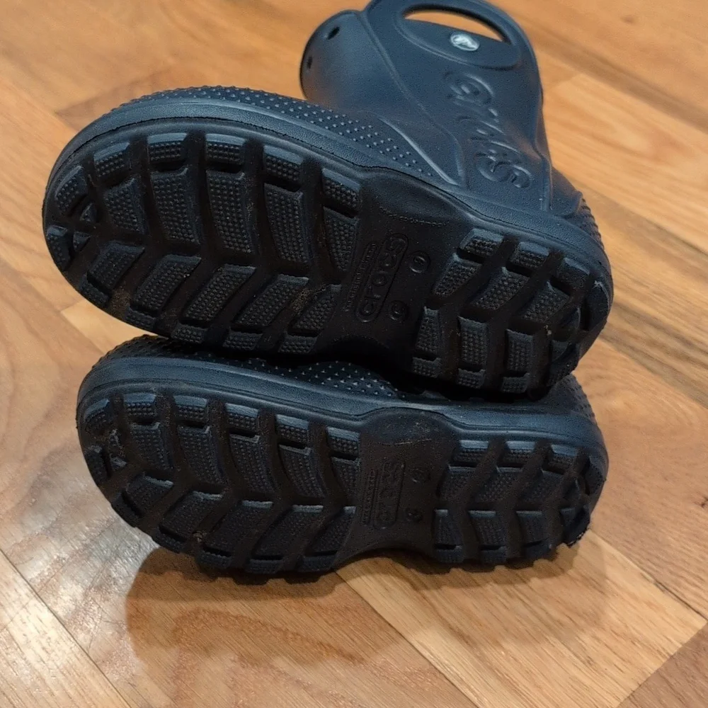 CROCS Kids Black Rain & Snow Boots